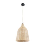 GLOBOSTAR® BAHAMAS 01202 Boho Κρεμαστό Φωτιστικό Οροφής με Ντουί 1 x E27 AC 220-240V IP20 - Μπεζ - Μ30 x Π30 x Υ40cm - Image 4