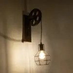 GLOBOSTAR® RYDON 01216 Vintage Φωτιστικό Τοίχου - Απλίκα με Ντουί 1 x E27 AC 220-240V IP20 - Χάλκινο Εφέ Σκουριάς - Μ15 x Π24 x Υ70cm - Image 3