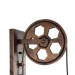 GLOBOSTAR® RYDON 01216 Vintage Φωτιστικό Τοίχου - Απλίκα με Ντουί 1 x E27 AC 220-240V IP20 - Χάλκινο Εφέ Σκουριάς - Μ15 x Π24 x Υ70cm - Image 6