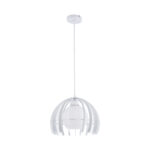 GLOBOSTAR® INGLEY 01225 Μοντέρνο Κρεμαστό Φωτιστικό Οροφής με Ντουί 1 x E27 AC 220-240V IP20 - Λευκό - Μ26 x Π26 x Υ21cm - Image 4