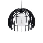GLOBOSTAR® INGLEY 01226 Μοντέρνο Κρεμαστό Φωτιστικό Οροφής με Ντουί 1 x E27 AC 220-240V IP20 - Μαύρο & Λευκό - Μ26 x Π26 x Υ21cm - Image 6