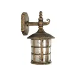 GLOBOSTAR® PHAROS 01228 Vintage Φωτιστικό Τοίχου - Απλίκα με Ντουί 1 x E27 AC 220-240V IP20 - Μπρούτζινο Εφέ Σκουριάς - Μ17 x Π19 x Υ29cm - Image 4