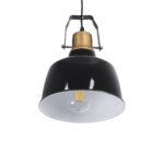 GLOBOSTAR® DEVOTA 01235 Vintage Κρεμαστό Φωτιστικό Οροφής με Ντουί 1 x E27 AC 220-240V IP20 - Μαύρο & Χρυσό - Μ22 x Π22 x Υ30cm - Image 6
