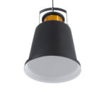 GLOBOSTAR® NUNZIATA 01236 Vintage Κρεμαστό Φωτιστικό Οροφής με Ντουί 1 x E27 AC 220-240V IP20 - Μαύρο & Χρυσό - Μ26 x Π26 x Υ40cm - Image 6