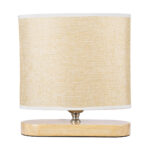 GLOBOSTAR® CHIARA 01241 Boho Επιτραπέζιο Φωτιστικό Πορτατίφ με Ντουί 1 x E27 AC 220-240V IP20 - Μπεζ - Μ25 x Π12 x Υ26cm - Image 4