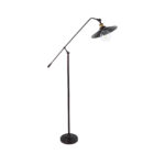 GLOBOSTAR® SILENE 01243 Vintage Επιδαπέδιο Φωτιστικό με Ντουί 1 x E27 AC 220-240V IP20 - Μαύρο & Χρυσό - Μ30 x Π30 x Υ194cm - Image 2
