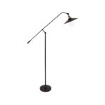 GLOBOSTAR® SILENE 01243 Vintage Επιδαπέδιο Φωτιστικό με Ντουί 1 x E27 AC 220-240V IP20 - Μαύρο & Χρυσό - Μ30 x Π30 x Υ194cm - Image 4