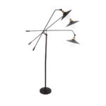 GLOBOSTAR® SILENE 01243 Vintage Επιδαπέδιο Φωτιστικό με Ντουί 1 x E27 AC 220-240V IP20 - Μαύρο & Χρυσό - Μ30 x Π30 x Υ194cm - Image 6