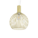 GLOBOSTAR® SCANDI 01267 Vintage Κρεμαστό Φωτιστικό Οροφής με Ντουί 1 x E27 AC 220-240V IP20 - Μπεζ - Μ38 x Π38 x Y50cm - Image 2