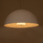GLOBOSTAR® SERENIA 01271 Μοντέρνο Κρεμαστό Φωτιστικό Οροφής με Ντουί 1 x E27 AC 220-240V IP20 - Λευκό - Μ60 x Π60 x Υ30cm - Image 3