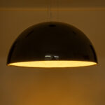 GLOBOSTAR® SERENIA 01272 Μοντέρνο Κρεμαστό Φωτιστικό Οροφής με Ντουί 1 x E27 AC 220-240V IP20 - Μαύρο & Λευκό - Μ90 x Π90 x Υ40cm - Image 3