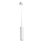 GLOBOSTAR® CANNON 01274 Μοντέρνο Κρεμαστό Φωτιστικό Οροφής με Ντουί 1 x GU10 AC 220-240V IP20 - Λευκό - Μ6 x Π6 x Y20cm - Image 4