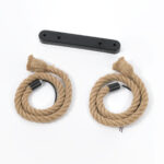 GLOBOSTAR® ROPE 01279 Boho Κρεμαστό Φωτιστικό Οροφής με Ντουί 2 x E27 AC 220-240V IP20 - Μπεζ - Μ30 x Π3.5 x Υ100cm - Image 5