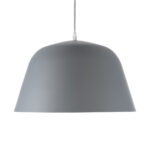 GLOBOSTAR® UPVALE 01282 Μοντέρνο Κρεμαστό Φωτιστικό Οροφής με Ντουί 1 x E27 AC 220-240V IP20 - Γκρι & Λευκό - Μ40 x Π40 x Υ24cm - Image 5
