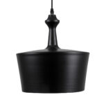 GLOBOSTAR® ROCKFORD 01287-A Μοντέρνο Κρεμαστό Φωτιστικό Οροφής με Ντουί 1 x E27 AC 220-240V IP20 - Μαύρο & Χρυσό - Μ30 x Π30 x Υ30cm - Image 4