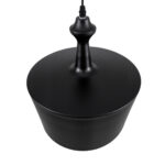 GLOBOSTAR® ROCKFORD 01287-A Μοντέρνο Κρεμαστό Φωτιστικό Οροφής με Ντουί 1 x E27 AC 220-240V IP20 - Μαύρο & Χρυσό - Μ30 x Π30 x Υ30cm - Image 5