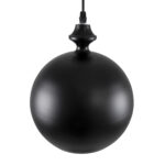 GLOBOSTAR® ROCKFORD 01287-B Μοντέρνο Κρεμαστό Φωτιστικό Οροφής με Ντουί 1 x E27 AC 220-240V IP20 - Μαύρο & Χρυσό - Μ24 x Π24 x Y27cm - Image 5