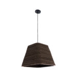 GLOBOSTAR® SANTORINI 01295 Boho Κρεμαστό Φωτιστικό Οροφής με Ντουί 1 x E27 AC 220-240V IP20 - Καφέ - Μ38 x Π38 x Υ30cm - Image 4