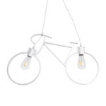 GLOBOSTAR® BIKE 01300 Vintage Κρεμαστό Φωτιστικό Οροφής με Ντουί 2 x E27 AC 220-240V IP20 - Λευκό - Μ67 x Π3.5 x Υ41cm - Image 5