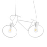 GLOBOSTAR® BIKE 01300 Vintage Κρεμαστό Φωτιστικό Οροφής με Ντουί 2 x E27 AC 220-240V IP20 - Λευκό - Μ67 x Π3.5 x Υ41cm - Image 6