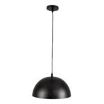 GLOBOSTAR® SOLANA 01301 Μοντέρνο Κρεμαστό Φωτιστικό Οροφής με Ντουί 1 x E27 AC 220-240V IP20 - Μαύρο & Χρυσό - Μ30 x Π30 x Υ15cm - Image 4