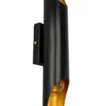 GLOBOSTAR® ESTERINA 01302 Μοντέρνο Φωτιστικό Τοίχου - Απλίκα με Ντουί 2 x E27 AC 220-240V IP20 - Μαύρο & Χρυσό - Μ5.5 x Π8 x Υ60cm - Image 6