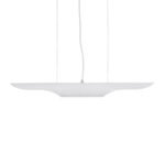 GLOBOSTAR® ESTERINA 01305 Μοντέρνο Κρεμαστό Φωτιστικό Οροφής με Ντουί 2 x E27 AC 220-240V IP20 - Λευκό & Χρυσό - Μ60 x Π6 x Υ6cm - Image 5