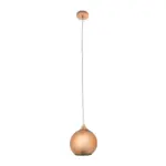 GLOBOSTAR® CANDELA 01309 Μοντέρνο Κρεμαστό Φωτιστικό Οροφής με Ντουί 1 x E27 AC 220-240V IP20 - Χάλκινο - Μ15 x Π15 x Υ13cm - Image 4
