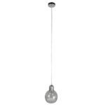 GLOBOSTAR® BOSSANOVA 01313 Μοντέρνο Κρεμαστό Φωτιστικό Οροφής με Ντουί 1 x E27 AC 220-240V IP20 - Γκρι - Μ18 x Π18 x Υ23cm - Image 2
