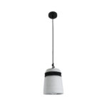 GLOBOSTAR® TRIBECA 01320 Μοντέρνο Κρεμαστό Φωτιστικό Οροφής με Ντουί 1 x E27 AC 220-240V IP20 - Γκρι & Μαύρο - Μ20 x Π20 x Υ26cm - Image 3