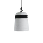 GLOBOSTAR® TRIBECA 01320 Μοντέρνο Κρεμαστό Φωτιστικό Οροφής με Ντουί 1 x E27 AC 220-240V IP20 - Γκρι & Μαύρο - Μ20 x Π20 x Υ26cm - Image 4