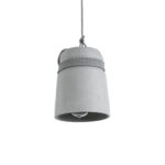 GLOBOSTAR® TRIBECA 01321 Μοντέρνο Κρεμαστό Φωτιστικό Οροφής με Ντουί 1 x E27 AC 220-240V IP20 - Γκρι - Μ20 x Π20 x Υ26cm - Image 2