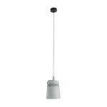 GLOBOSTAR® TRIBECA 01321 Μοντέρνο Κρεμαστό Φωτιστικό Οροφής με Ντουί 1 x E27 AC 220-240V IP20 - Γκρι - Μ20 x Π20 x Υ26cm - Image 3