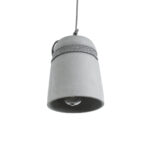 GLOBOSTAR® TRIBECA 01321 Μοντέρνο Κρεμαστό Φωτιστικό Οροφής με Ντουί 1 x E27 AC 220-240V IP20 - Γκρι - Μ20 x Π20 x Υ26cm - Image 5