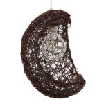 GLOBOSTAR® CRESCENT 01330 Vintage Κρεμαστό Φωτιστικό Οροφής με Ντουί 1 x E27 AC 220-240V IP20 - Καφέ - Μ30 x Π20 x Υ35cm - Image 4