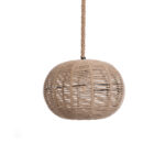 GLOBOSTAR® MANDALA 01331 Vintage Κρεμαστό Φωτιστικό Οροφής με Ντουί 1 x E27 AC 220-240V IP20 - Μπεζ - Μ40 x Π40 x Υ33cm - Image 6