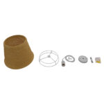 GLOBOSTAR® PLAYROOM 01332 Vintage Κρεμαστό Φωτιστικό Οροφής με Ντουί 1 x E27 AC 220-240V IP20 - Μπεζ - Μ32 x Π32 x Υ27cm - Image 6