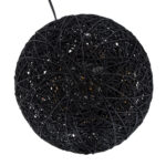 GLOBOSTAR® OCEANA 01338 Boho Επιτραπέζιο Φωτιστικό Πορτατίφ με Ντουί 1 x E27 AC 220-240V IP20 - Μαύρο & Μπεζ - M20 x Π20 x Υ22cm - Image 6