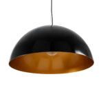 GLOBOSTAR® LUNE 01342 Μοντέρνο Κρεμαστό Φωτιστικό Οροφής με Ντουί 1 x E27 AC 220-240V IP20 - Μαύρο & Χρυσό - Μ60 x Π60 x Υ30cm - Image 6