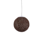 GLOBOSTAR® OCEANA 01354 Boho Κρεμαστό Φωτιστικό Οροφής με Ντουί 1 x E27 AC 220-240V IP20 - Καφέ - Μ20 x Π20 x Υ20cm - Image 2