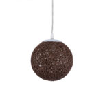 GLOBOSTAR® OCEANA 01354 Boho Κρεμαστό Φωτιστικό Οροφής με Ντουί 1 x E27 AC 220-240V IP20 - Καφέ - Μ20 x Π20 x Υ20cm - Image 5
