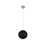 GLOBOSTAR® OCEANA 01356 Boho Κρεμαστό Φωτιστικό Οροφής με Ντουί 1 x E27 AC 220-240V IP20 - Μαύρο - Μ20 x Π20 x Υ20cm - Image 4