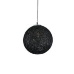 GLOBOSTAR® OCEANA 01360 Boho Κρεμαστό Φωτιστικό Οροφής με Ντουί 1 x E27 AC 220-240V IP20 - Μαύρο - Μ40 x Π40 x Υ40cm - Image 5
