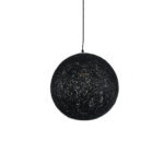 GLOBOSTAR® OCEANA 01360 Boho Κρεμαστό Φωτιστικό Οροφής με Ντουί 1 x E27 AC 220-240V IP20 - Μαύρο - Μ40 x Π40 x Υ40cm - Image 6