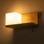GLOBOSTAR® AMITY 01365 Μοντέρνο Φωτιστικό Τοίχου - Απλίκα με Ντουί 1 x E27 AC 220-240V IP20 - Μπεζ & Λευκό - Μ30 x Π14.5 x Υ15cm - Image 3