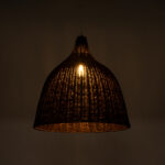 GLOBOSTAR® BAHAMAS 01368 Boho Κρεμαστό Φωτιστικό Οροφής με Ντουί 1 x E27 AC 220-240V IP20 - Καφέ - Μ45 x Π45 x Υ45cm - Image 3