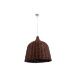 GLOBOSTAR® BAHAMAS 01369 Boho Κρεμαστό Φωτιστικό Οροφής με Ντουί 1 x E27 AC 220-240V IP20 - Καφέ - Μ60 x Π60 x Υ60cm - Image 4
