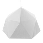 GLOBOSTAR® HEXAGON 01378 Μοντέρνο Κρεμαστό Φωτιστικό Οροφής με Ντουί 1 x E27 AC 220-240V IP20 - Λευκό & Χρυσό - Μ46 x Π46 x Y25cm - Image 4