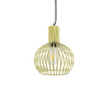 GLOBOSTAR® SCANDI 01387 Vintage Κρεμαστό Φωτιστικό Οροφής με Ντουί 1 x E27 AC 220-240V IP20 - Μπεζ - Μ23 x Π23 x Υ30cm - Image 2