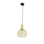 GLOBOSTAR® SCANDI 01387 Vintage Κρεμαστό Φωτιστικό Οροφής με Ντουί 1 x E27 AC 220-240V IP20 - Μπεζ - Μ23 x Π23 x Υ30cm - Image 4